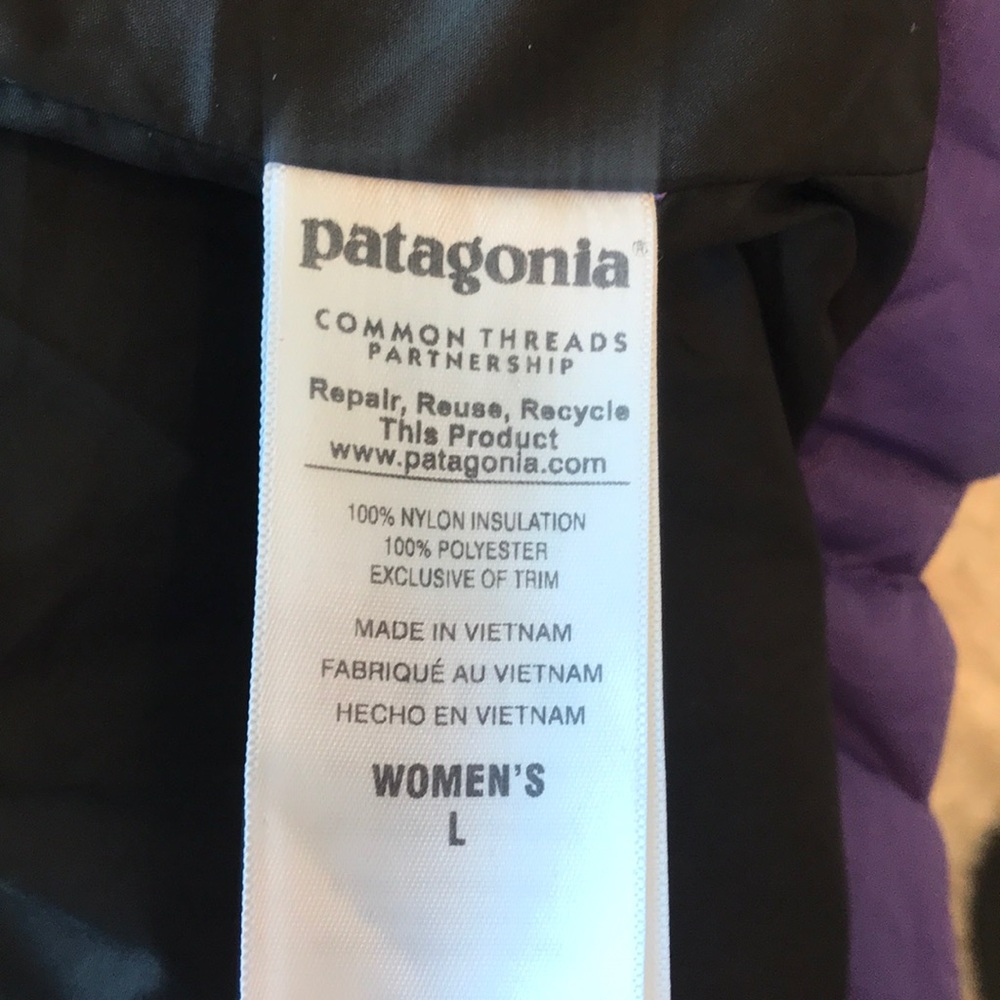 Patagonia 3-in-one snowbelle ski jacket large black purple - Picture 9 of 16